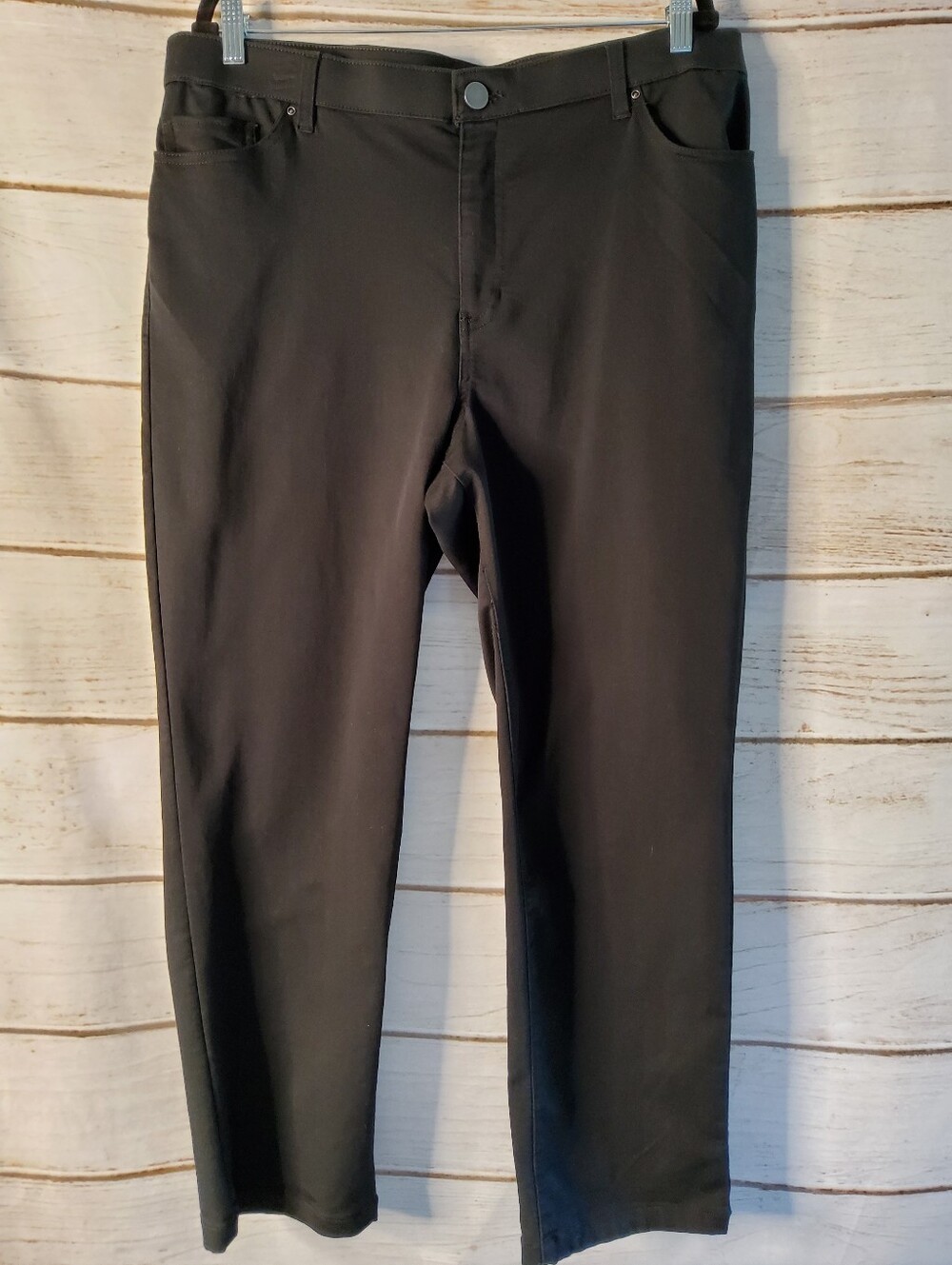 croft & barrow Black Effortless Stretch Pant 16P